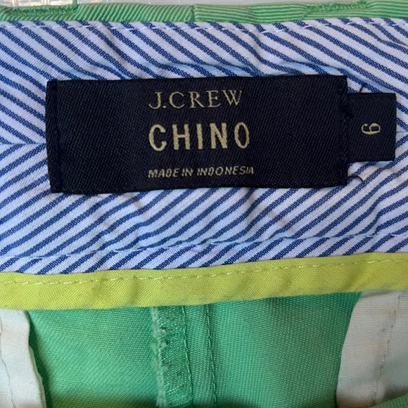 J. Crew Chino Shorts, Aqua Green, Size 6 - Picture 5 of 7
